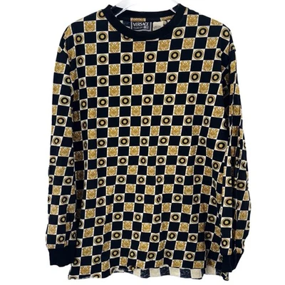 Винтажная рубашка Versace размер M классический V2 редкая '96 Medusa солнце ворота унисекс - Изображение 1 из 4