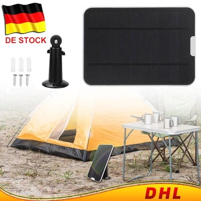 4W Solarpanel Solarmodul für Eufy Cam E/2C/2C Pro/2 Pro Kamera Akkuladegerät DHL - Bild 1 von 4