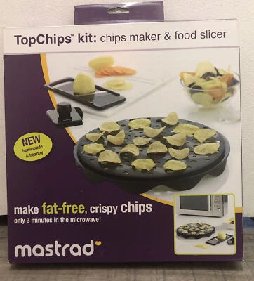 Mastrad Top Chips Maker & Food Slicer Kit Fat-Free Crispy Chips In Microwave - Image 1 of 4