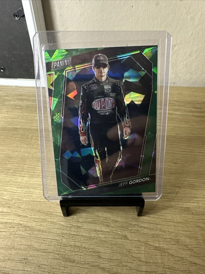 2023 Panini The National NSCC Gold Pack Jeff Gordon Green Cracked Ice Prizm /99 - Image 1 of 1