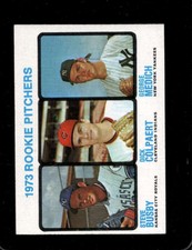 1973 TOPPS #608 STEVE BUSBY/DICK COLPAERT/DOC MEDICH EXMT (RC) ROOKIE PI *X80691