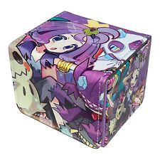 Pokémon TCG Deck Box ACEROLA Art Purple Cute Anime Waifu Mimikyu 100 Cards CCG