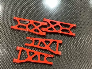 Aluminum Front & Rear Suspension A Arms for Arrma Big Rock 3S BLX MEGA Red - Picture 1 of 3