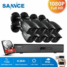 Sannce 8Ch 1080P Hdmi Dvr 1080P Outdoor Cctv 3000Tvl Security Camera System 1Tb