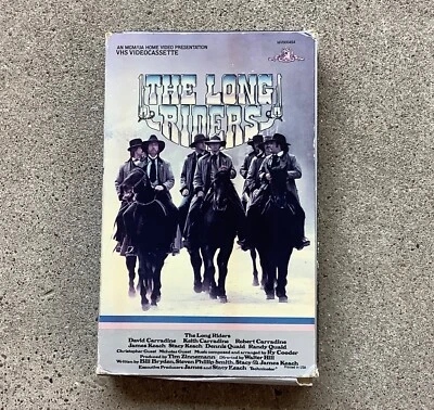 The Long Riders VHS Western MGM Book Box Big David Carradine Stacy Keach OOP Foto 1 de 4