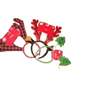3pcs Christmas House Headbands Reindeer Antler Headband Hair Band Headdress, - Picture 1 of 4