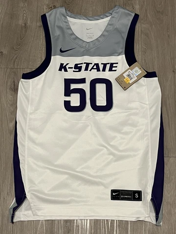 Nike Dri-Fit Unisex Kansas State Wildcats Basketball Jersey - #50 - Size S Cover