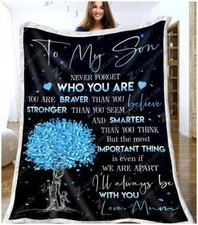 To My Son - Important Thing Sofa Fleece Blanket 50-80