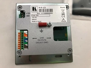 Kramer Active Wall Plate WP-121 /US(G) Black - **NEW** Open Box - Picture 1 of 5