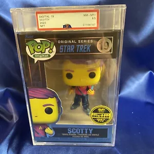 Funko Pop! Digital Star Trek Scotty 19 1967 Pieces PSA 8.5 NM-MT+ Dark Light - Picture 1 of 5
