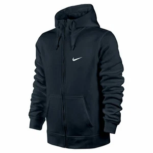 Nike men's swoosh club sweatshirts hoodie zip up hooded top sports jacket 611456 - Picture 1 of 11