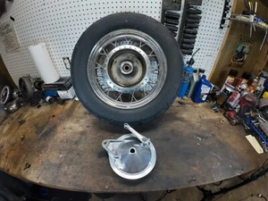 HONDA SHADOW SPIRIT DC 750 2005 OEM REAR WHEEL BRAKE AND CHAIN SPROCKET - Picture 1 of 7