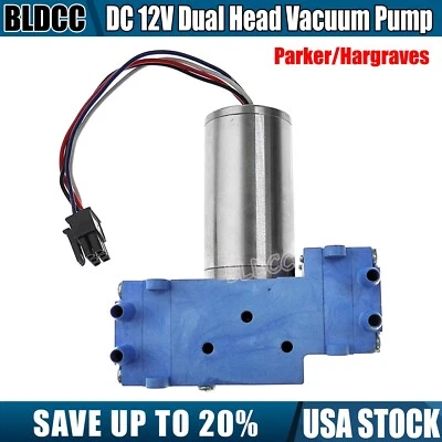 DC12V Brushless Motor Air Pump Vacuum Pump Dual Head Diaphragm Pump DIY Projects - Image 1 of 4