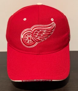 Detroit Red Wings Zephyr Strapback Adjustable Hat Red Wool Blend - Picture 1 of 7