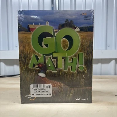GO MATH! Vol 1 & 2 Grade 5 Student Workbook Houghton Mifflin Harcourt 2017 Paper