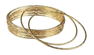 Bangle Bracelets - Gold-Tone - Disco - Pirate - Goddess - Costume Accessories - Image 1 of 2