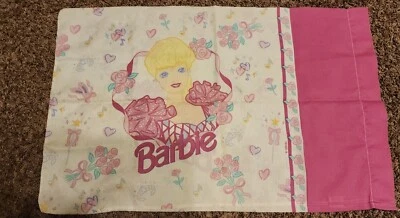 Vintage 1995 Barbie Bailarina Princesa 1 Funda de Almohada Material de Tela Foto 1 de 4