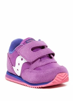 Фиолетовые розовые джазовые кроссовки для детской кроватки для девочки размер США 2 (3-6 м) - Изображение 1 из 4