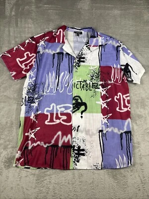 Camisa Boohoo Hombre Manga Corta Con Botones Patrones/Colores Talla Mediana Foto 1 de 4