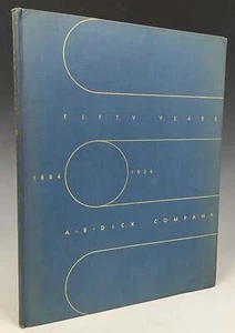 Rockwell Kent / Fifty-Years A B Dick Company 1st Edition - Picture 1 of 7