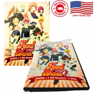 Anime DVD Food Wars! Shokugeki No Soma Season 1-5 (86 Episodes)+5OVA ShipFromUSA - Picture 1 of 10