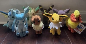 Lot Of 8 Tomy Pokémon Plush Stuffed Leafeon Vaporeon Umbreon Eevee Flareon 8-10” - Picture 1 of 24