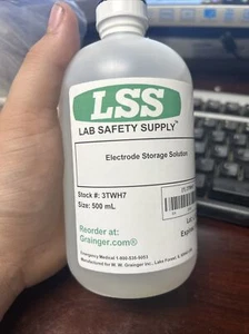 #3TWH7 Lab Safety Supply Electrode Storage Solution,  Gr140200-M01 500ml - Picture 1 of 5