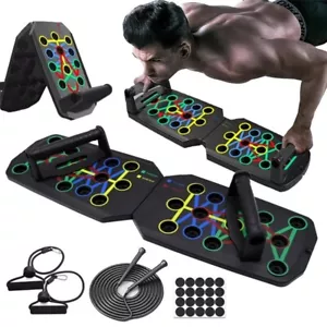 Push Up Board Portable Multi-Function 14in1 Pushup Foldable Exercise Fitness AU - Picture 1 of 9