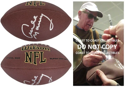 Prueba de fútbol americano firmada por Archie Manning de la NFL certificado de autenticidad New Orleans Saints autografiada Foto 1 de 3