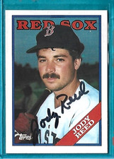JODY REED signed 1988 Topps baseball card #152 BOSTON RED SOX