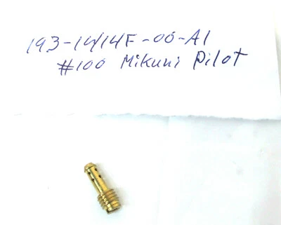 Carburador de moto de nieve original Yamaha 1988-05 VK540 Pilot Jet 193-1414F-00-A1 nuevo de stock Foto 1 de 4