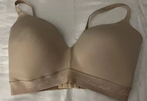 New Victoria's Secret Pink Women's Solid Padded Tan 36DDD E80 - Picture 1 of 5
