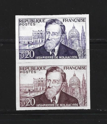 France 1960 Mi. # 1290 Proof, Essay imperforated Mint Never Hinged - Image 1 of 2