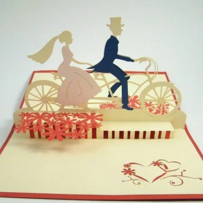 BODA #6 tarjeta de felicitación emergente (única y hermosa decoración/arte/regalo) Foto 1 de 2