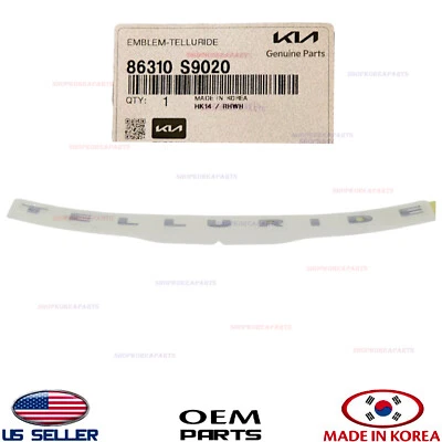 Placa de identificación mate emblema capó delantero original OEM Kia Telluride 2022-2023 86310-S9020 Foto 1 de 4