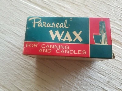 Vintage Advertising Paraseal Wax for canning, candles, crafts & hobbies. Sealed. - Image 1 of 4