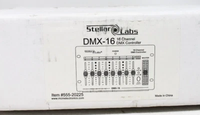 Stellar Labs DMX-16 - 16 Channel DMX Controller - New Sealed - See desc. - Image 1 of 4