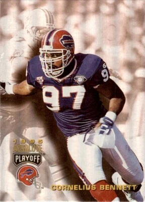 1995 Playoff Absolute Cornelius Bennett Buffalo Bills #144 NFL Football - Image 1 of 2