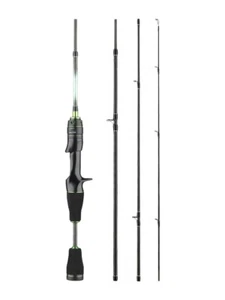 Casting Spinning Fishing Rod High Carbon Fiber Rod Travel Lure Pole 4 Sections - Picture 1 of 41