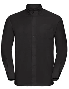 Sonderpreis Herren Oxford Hemd Schwarz Langarm Brusttasche Pflegeleicht 2XL - Bild 1 von 2