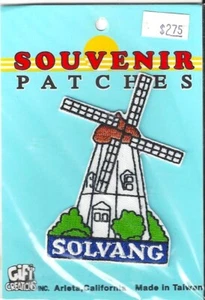 VINTAGE ~ SOLVANG, CALIFORNIA SOUVENIR IRON ON PATCH ~ BRAND NEW - Picture 1 of 2