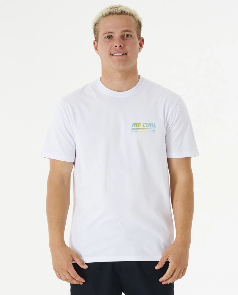 Camiseta Rip Curl Cotton SS ~ Surf Revival Decal blanco - Imagen 1 de 2