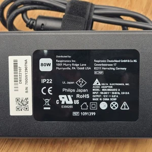 Philips Respironics 80W 12V 6.67A AC Adapter Power Supply MDS-080AAS12 - Picture 1 of 6