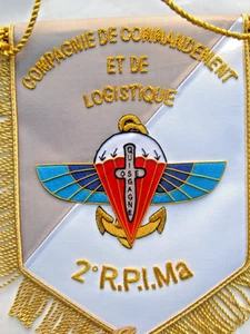 FANION (CANNETILLE) DES PARACHUTISTES TROUPES DE MARINE 2° RPIMa LA CCL - Picture 1 of 2