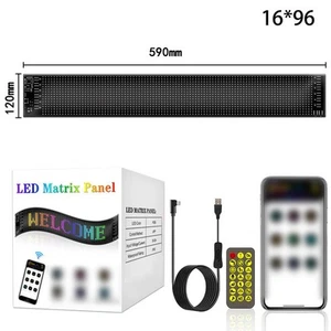 Customizable LED Display Light 2PCS for Cars with App Control Features - Picture 1 of 7