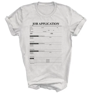Bewerbungsformular Beschäftigung Kostüm Unisex Shirt Geschenk - Bild 1 von 4