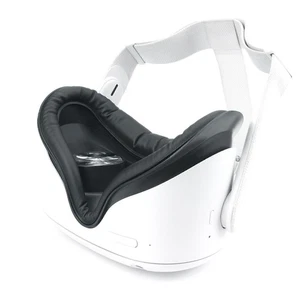 Cuscino in pelle copertura viso schiuma occhi maschera pad per Oculus Quest 2 accessori VR A - Foto 1 di 8