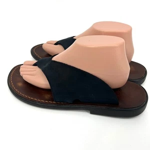 Munro American Womens 8150 Black Leather Sandals Size 11 - Picture 1 of 8