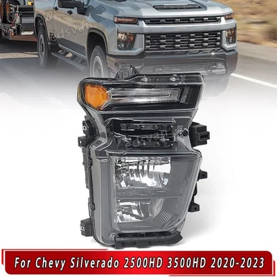 For 2020-2023 Chevy Silverado 2500HD 3500HD Halogen Headlight Passenger Right Foto 1 de 4
