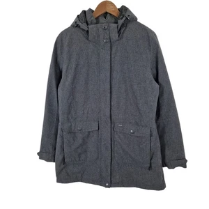 Tog 24 Damen Daunenjacke Milatex 5000 UK 14 grau meliert Kapuze Reißverschlusstaschen  - Bild 1 von 20